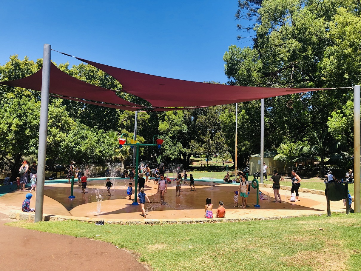 Cool off at one of Perth's best free water playgrounds at Hyde Park