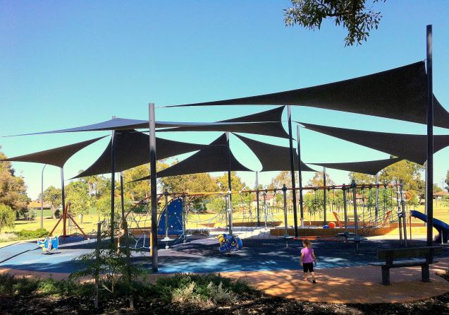 Activity to the max at Partridge Way Reserve Thornlie - ropes, swings, basketball and more!