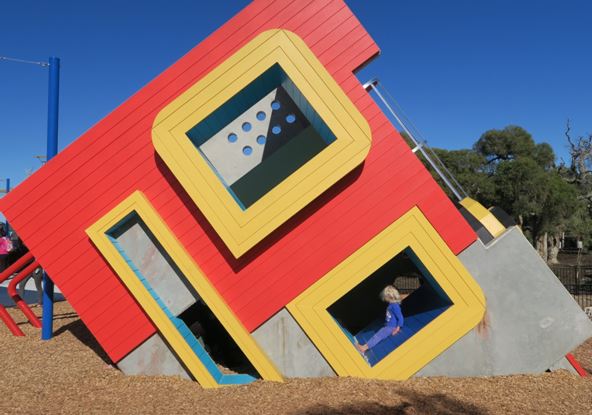 Check out this amazing Robot themed playground in the Newhaven Estate Piara Waters