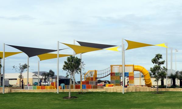 Throw yourself into the world of lego play at the fun and bright Colour Block Park