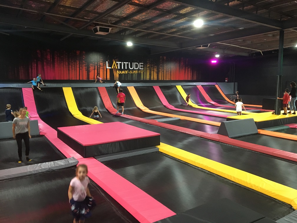 Active family fun at it's best with trampolines, parkour and climbing wall all in the the once place.
