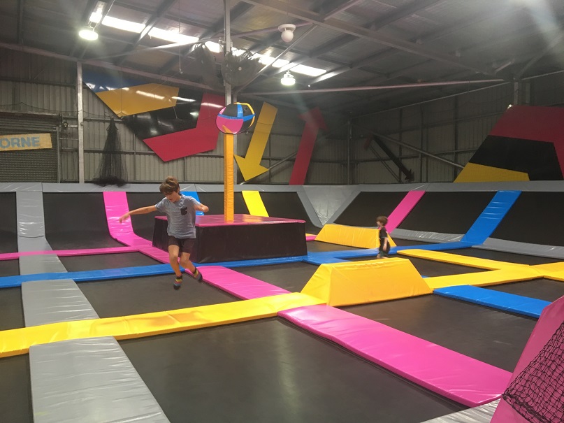 Indoor trampoline and ninja course heaven for kids 3 years + (and grown ups too!)