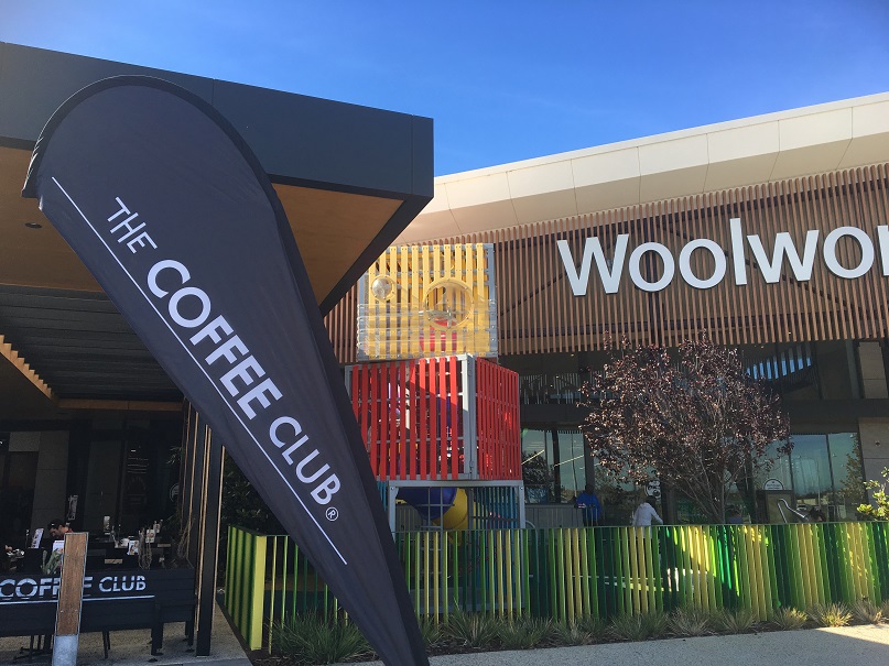 Enjoy coffee and a play at The Coffee Club Banksia Grove with big playground right alongside