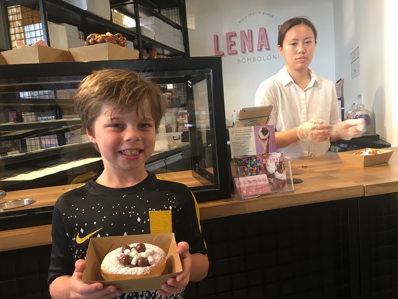 Design your very own bomboloni doughnut and watch it being created at Lena Lu Yagan Square