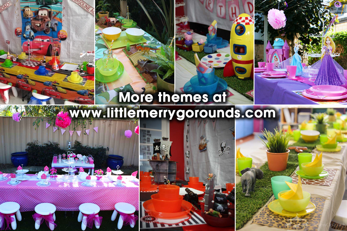 Bring their birthday party to life by hiring decorations in the theme of their party, that you can return the next day!