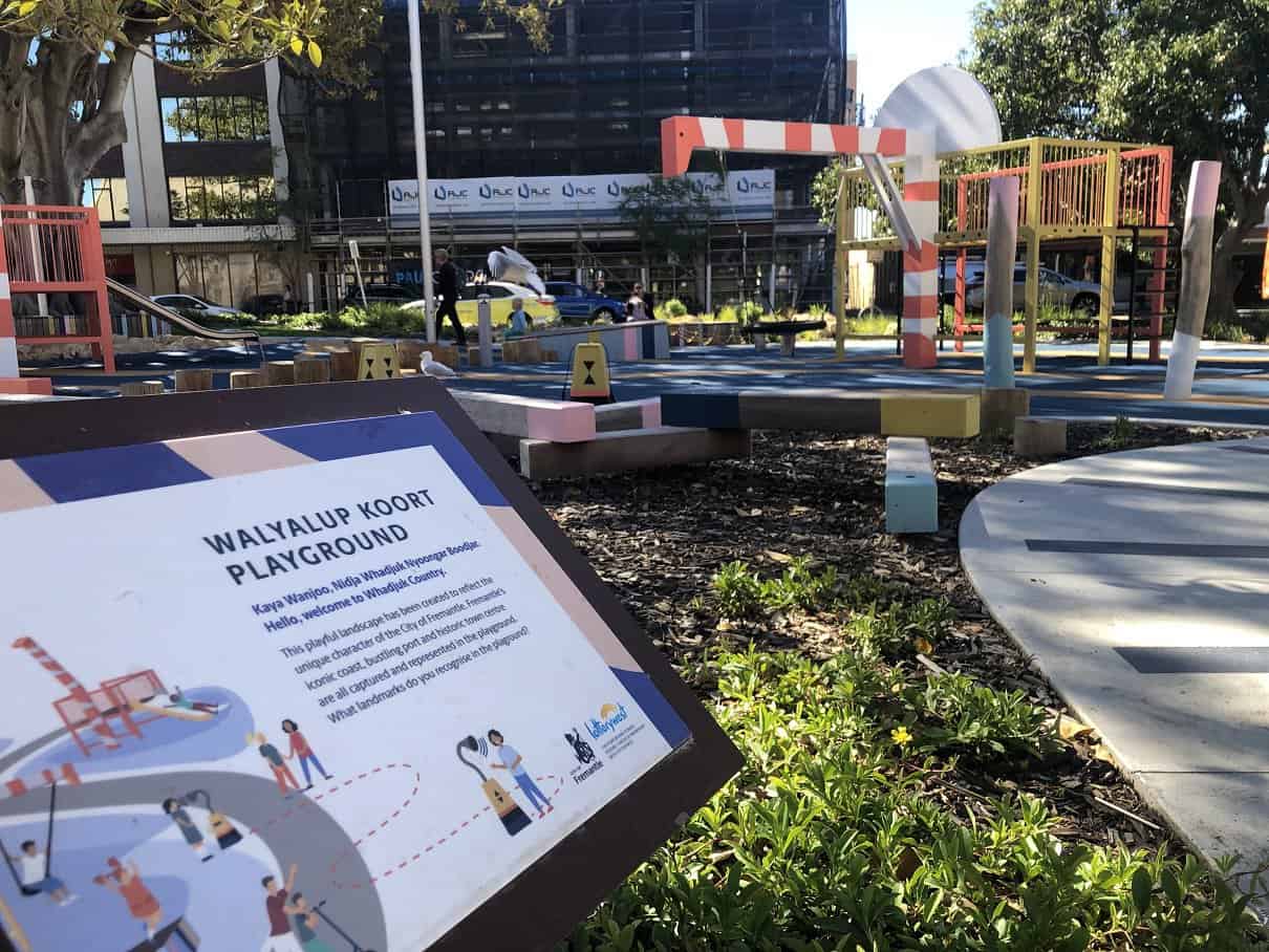 Beautiful play space for families to relax and play in the heart of Fremantle 