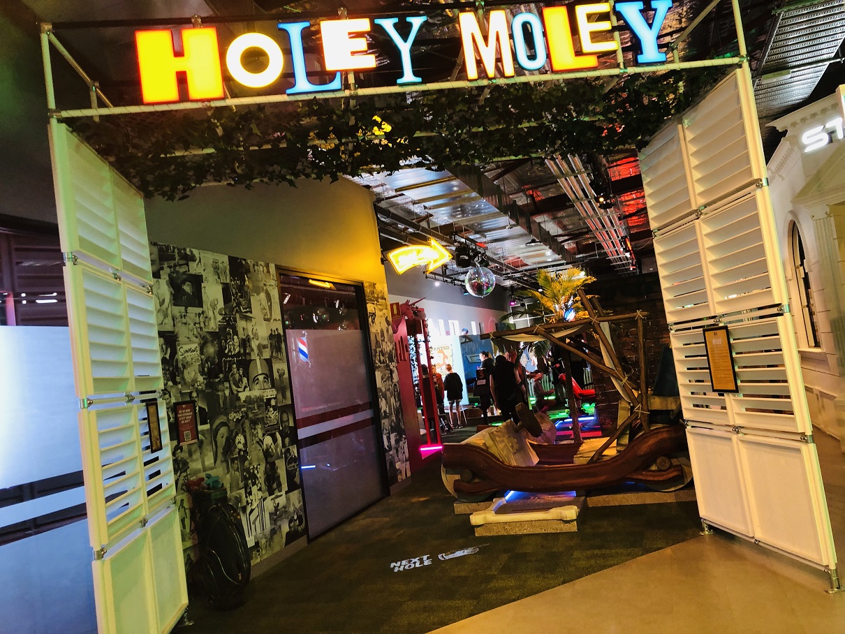 Crazy indoor mini golf fun at Holey Moley Karrinyup
